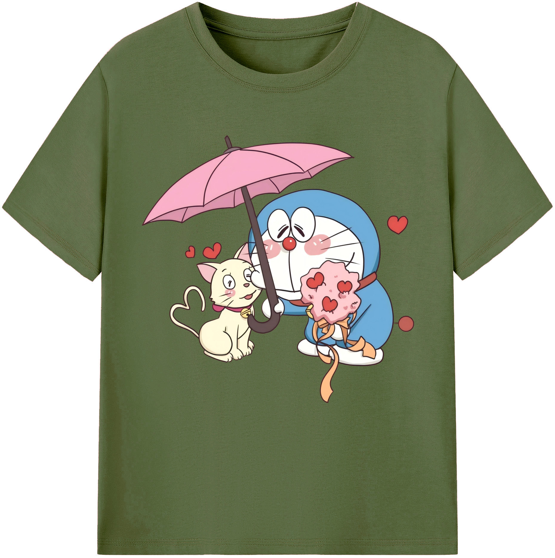 （画像用） ドラえもん Doraemon 綿100％半袖Tシャツ（フロントプリント）